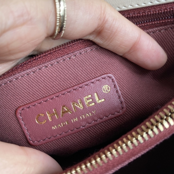 Chanel Coco Cheveon Flap Bag (Ivory) - Picture 10 of 12